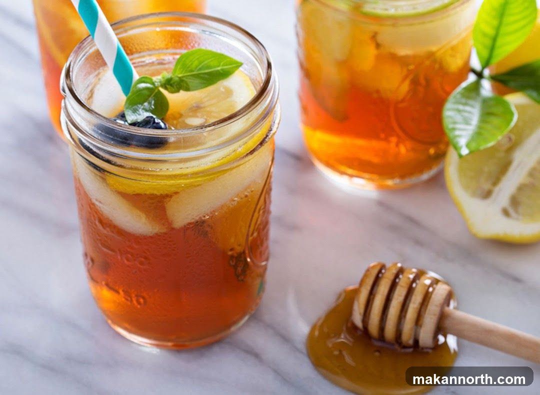 Iced Tea with Lemon and Honey