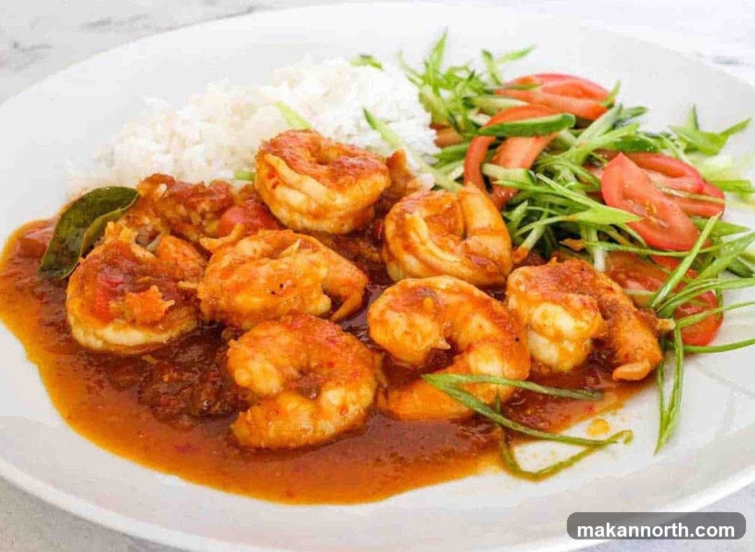 Spicy Shrimp with Rice and Salad