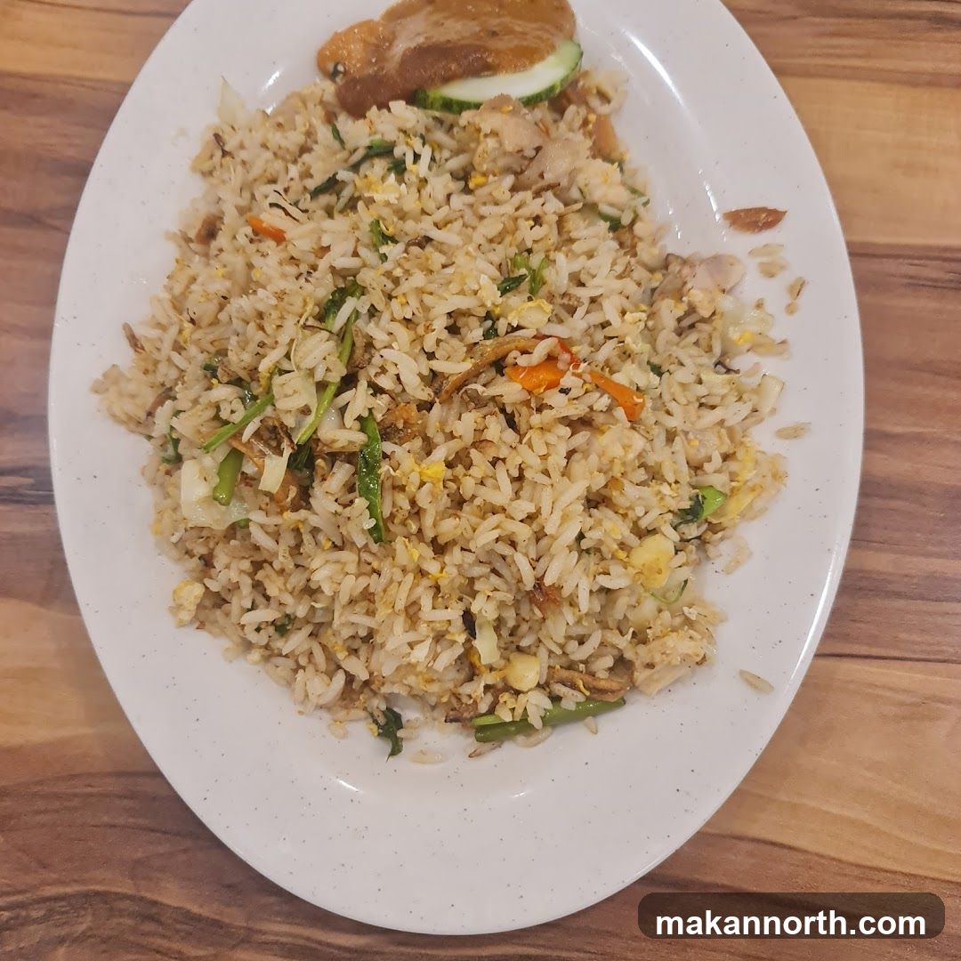 Fried Rice with Meat and Cucumber