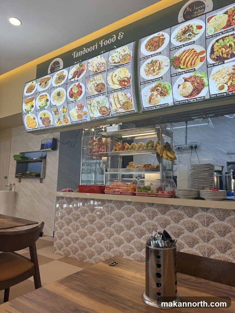 Restaurant Menu Display