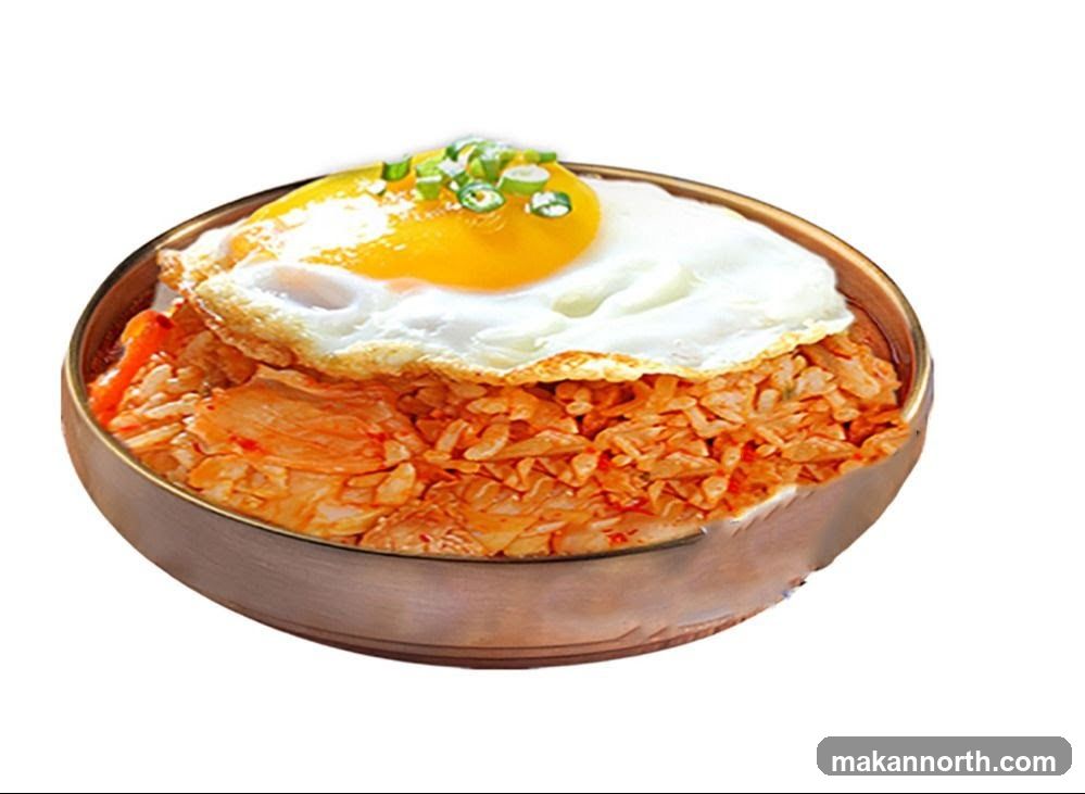 Kimchi Fried Rice with Fried Egg