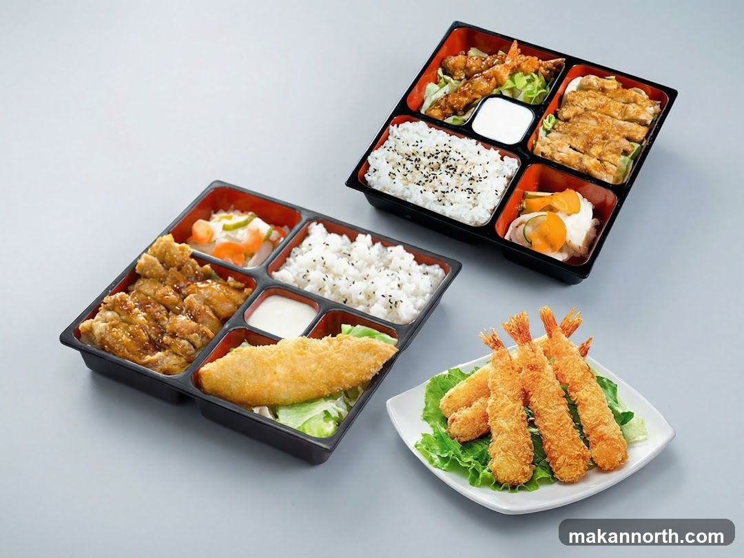 Bento Boxes and Tempura Shrimp