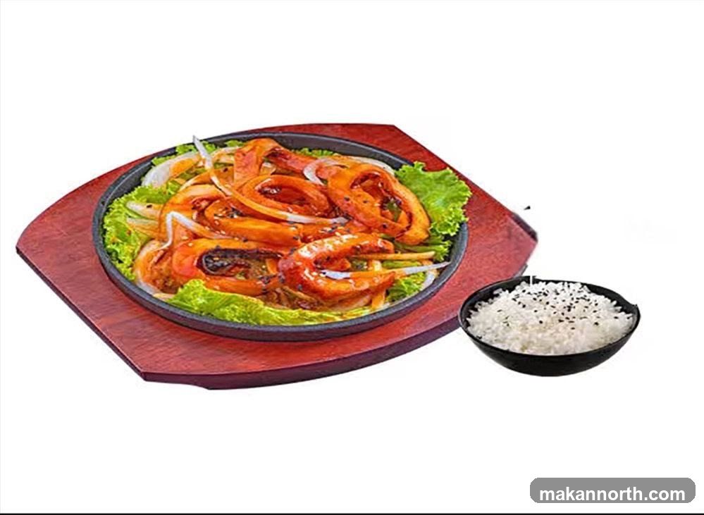 Spicy Squid and Rice