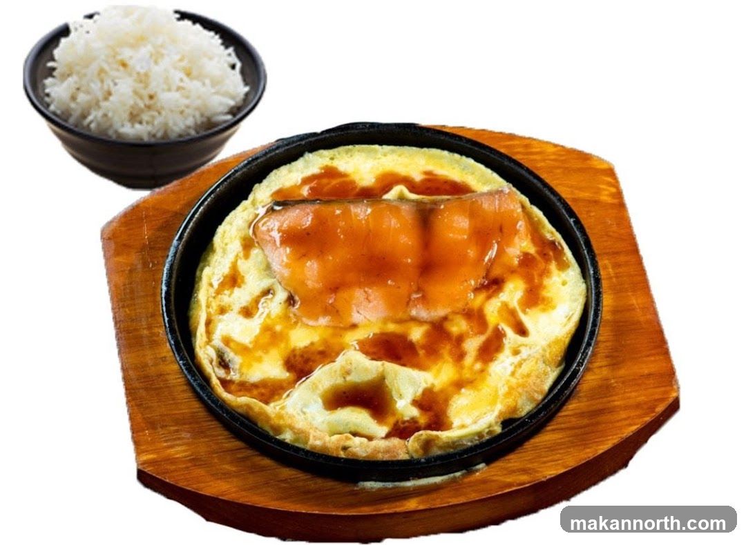 Salmon and Egg Dish with Rice