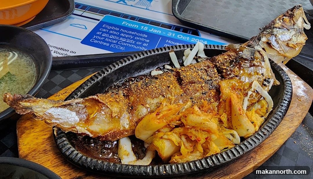 Grilled Fish with Kimchi
