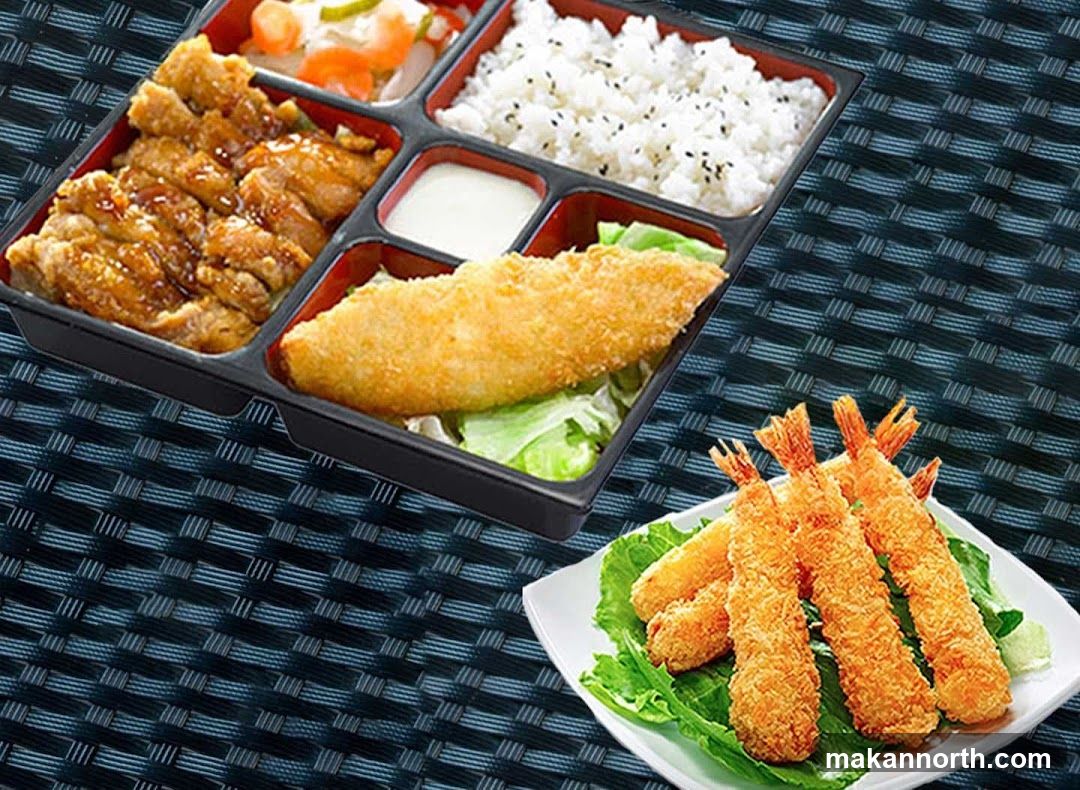 Bento Box with Fried Shrimp