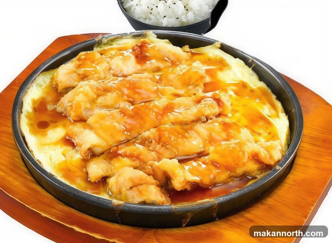 Chicken and Cheese Sizzling Plate