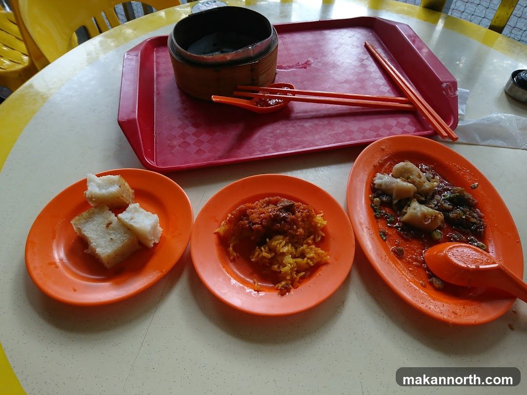 Food on a table
