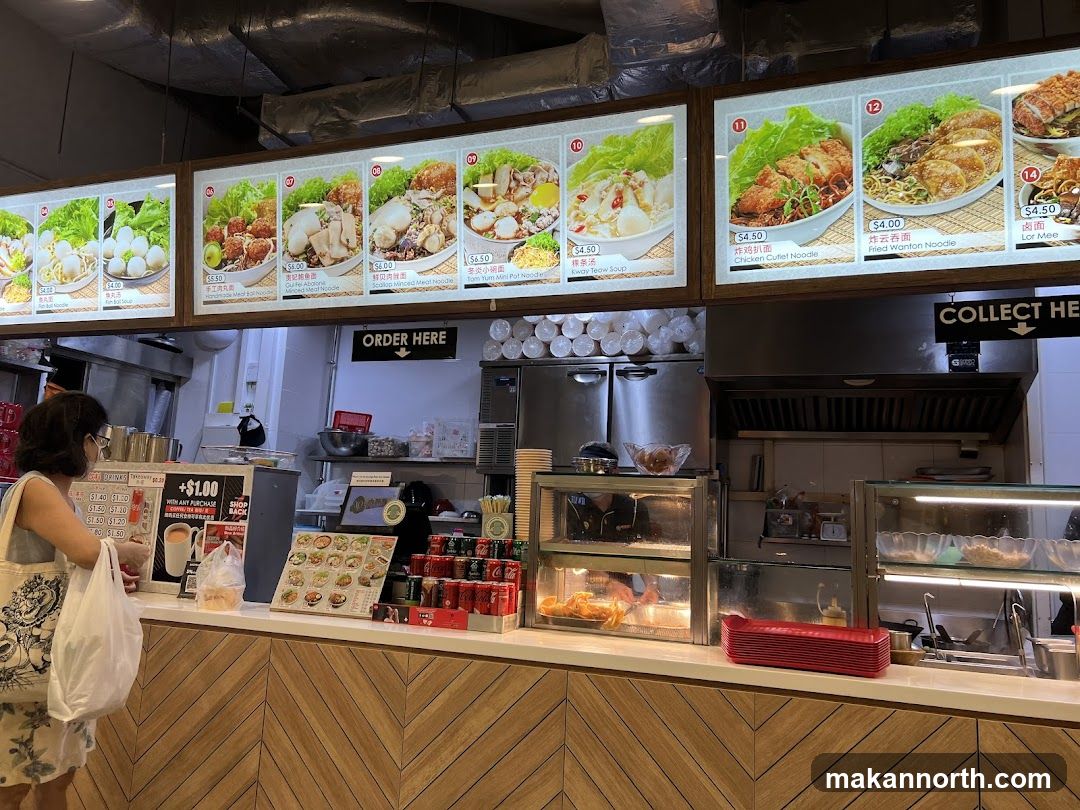 Food Stall Menu and Counter