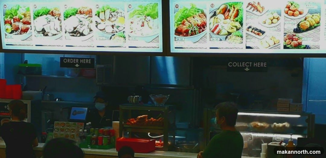 Food Stall Menu and Service Area