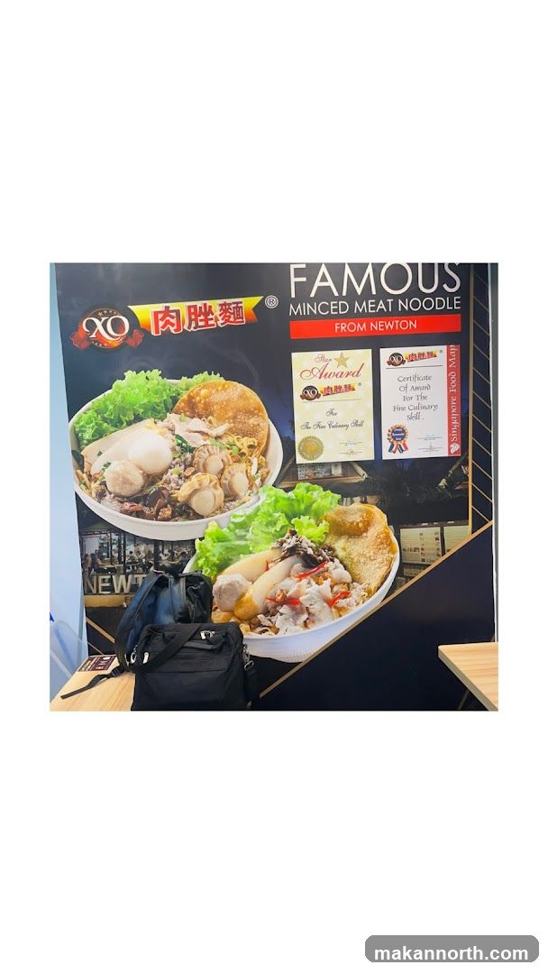 Famous Minced Meat Noodle Advertisement