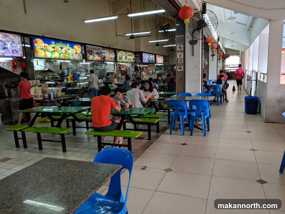 Food court with diners