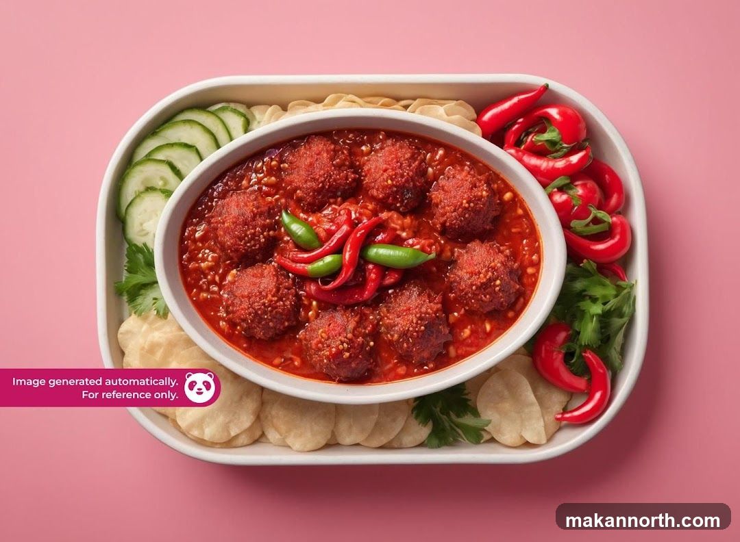 Spicy Meatballs with Accompaniments