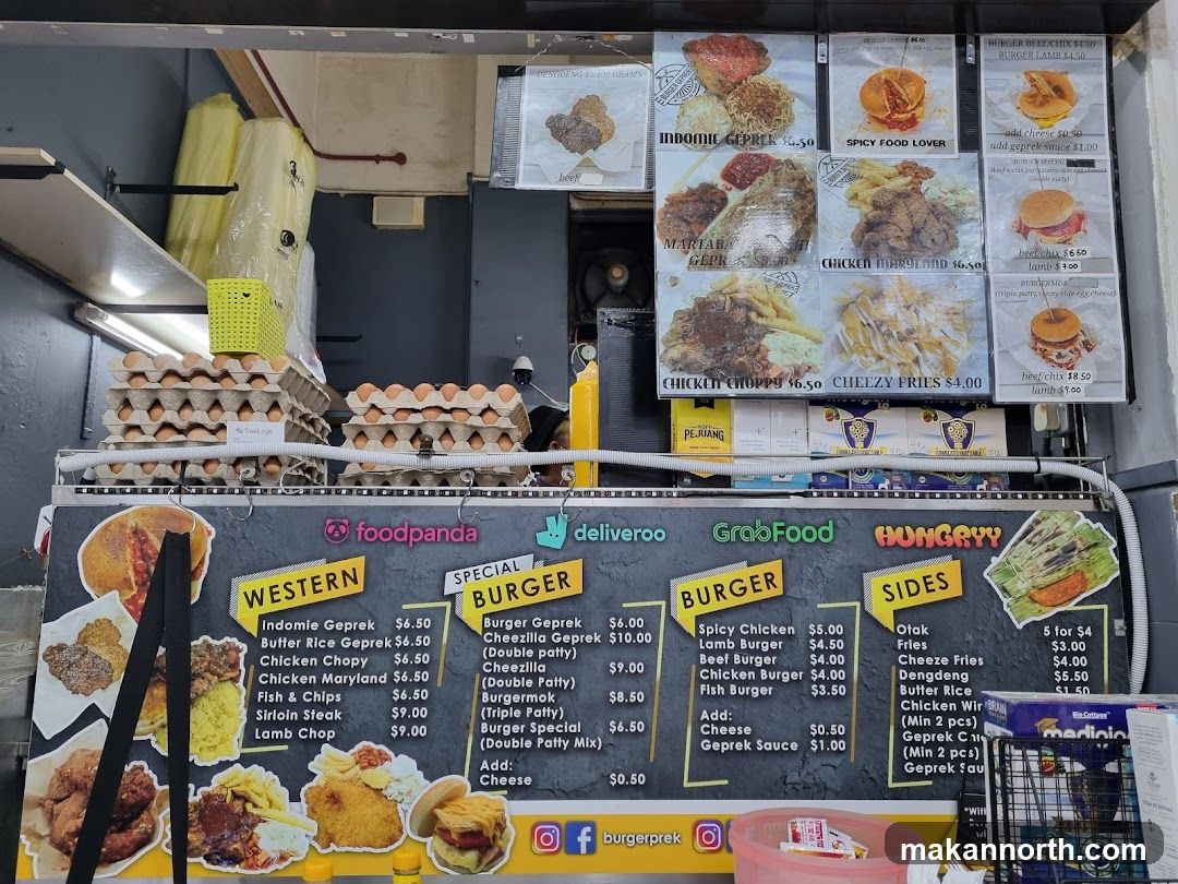 Food Stall Menu
