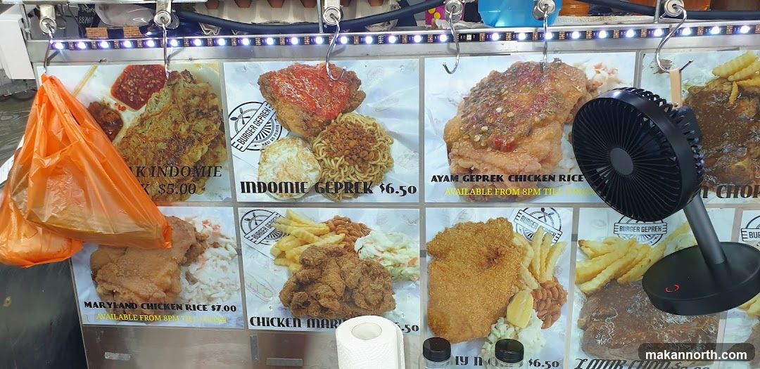 Food Stall Menu