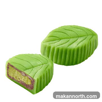 Green Leaf-Shaped Pastries