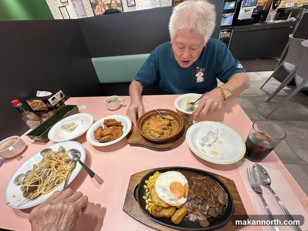 People eating at a restaurant