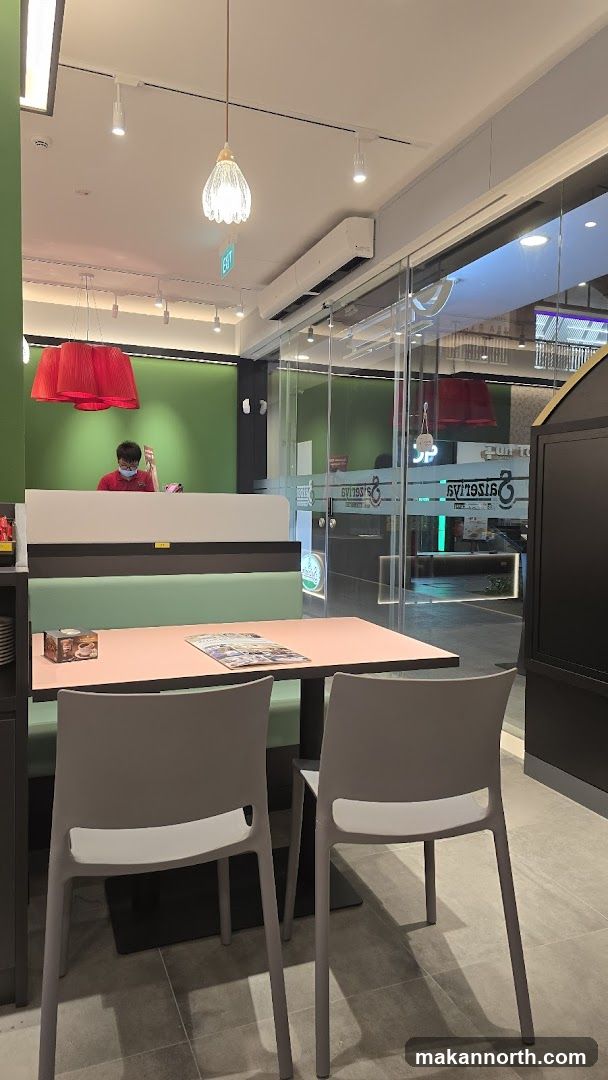 Restaurant Interior with Booth Seating