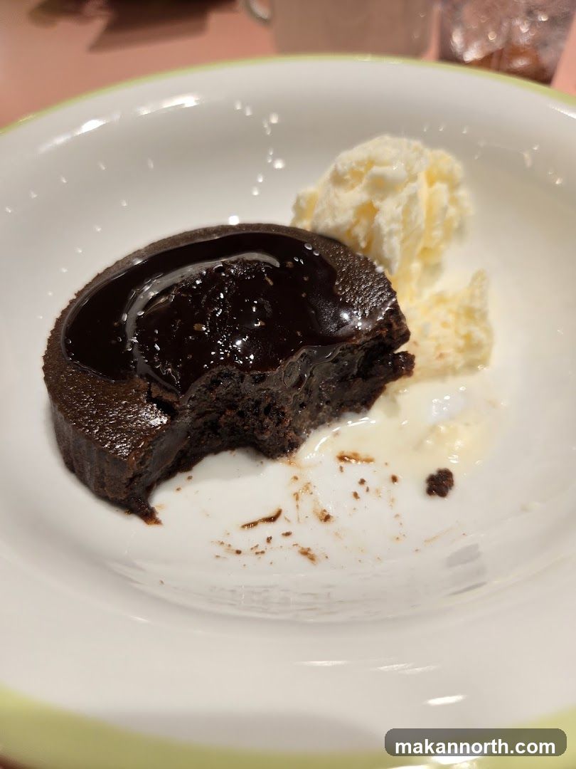 Chocolate Lava Cake with Ice Cream