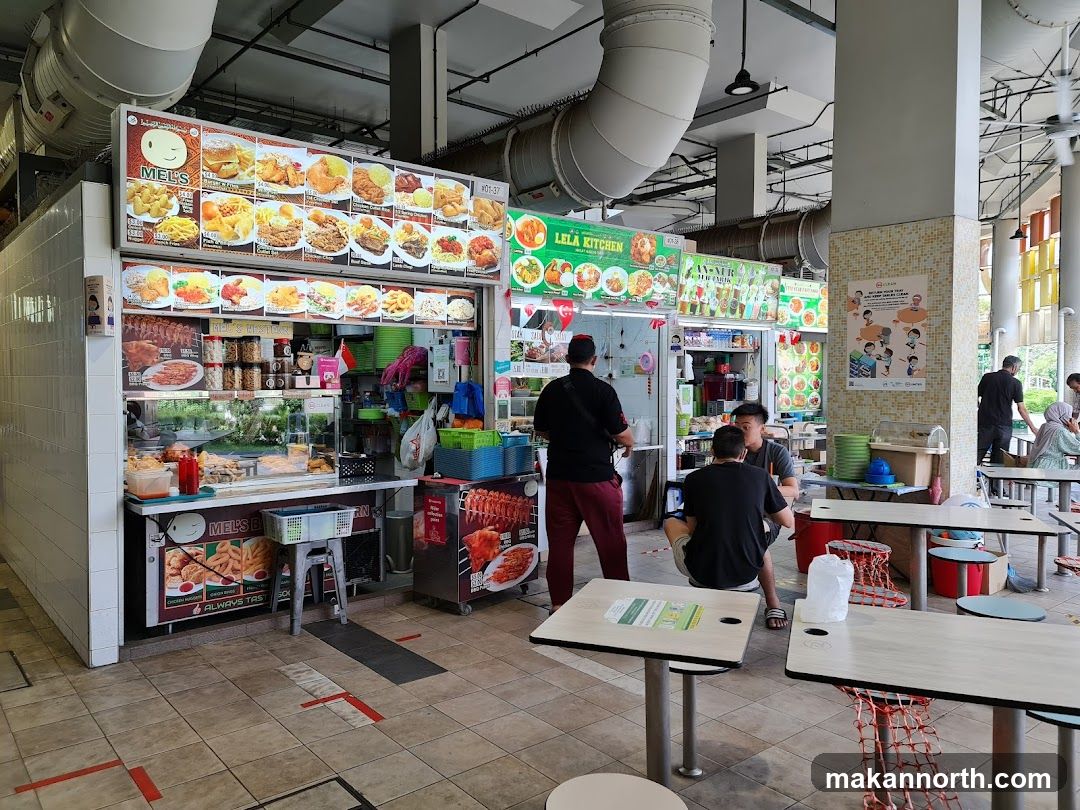 Food stalls in a hawker center