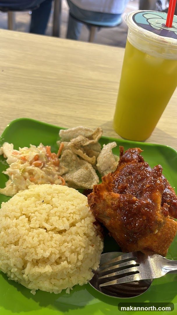 Fried Chicken Meal with Drink