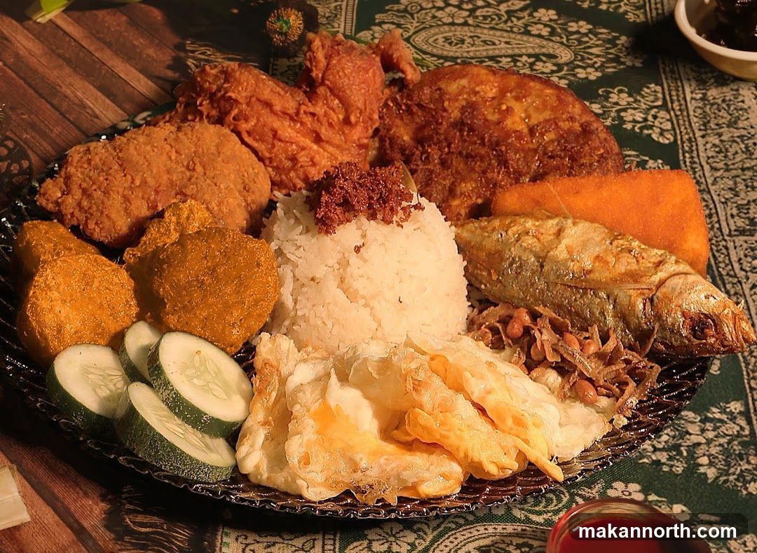 Platter of Fried Foods and Rice