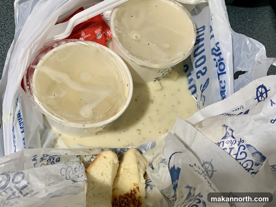 Takeout Soup and Bread