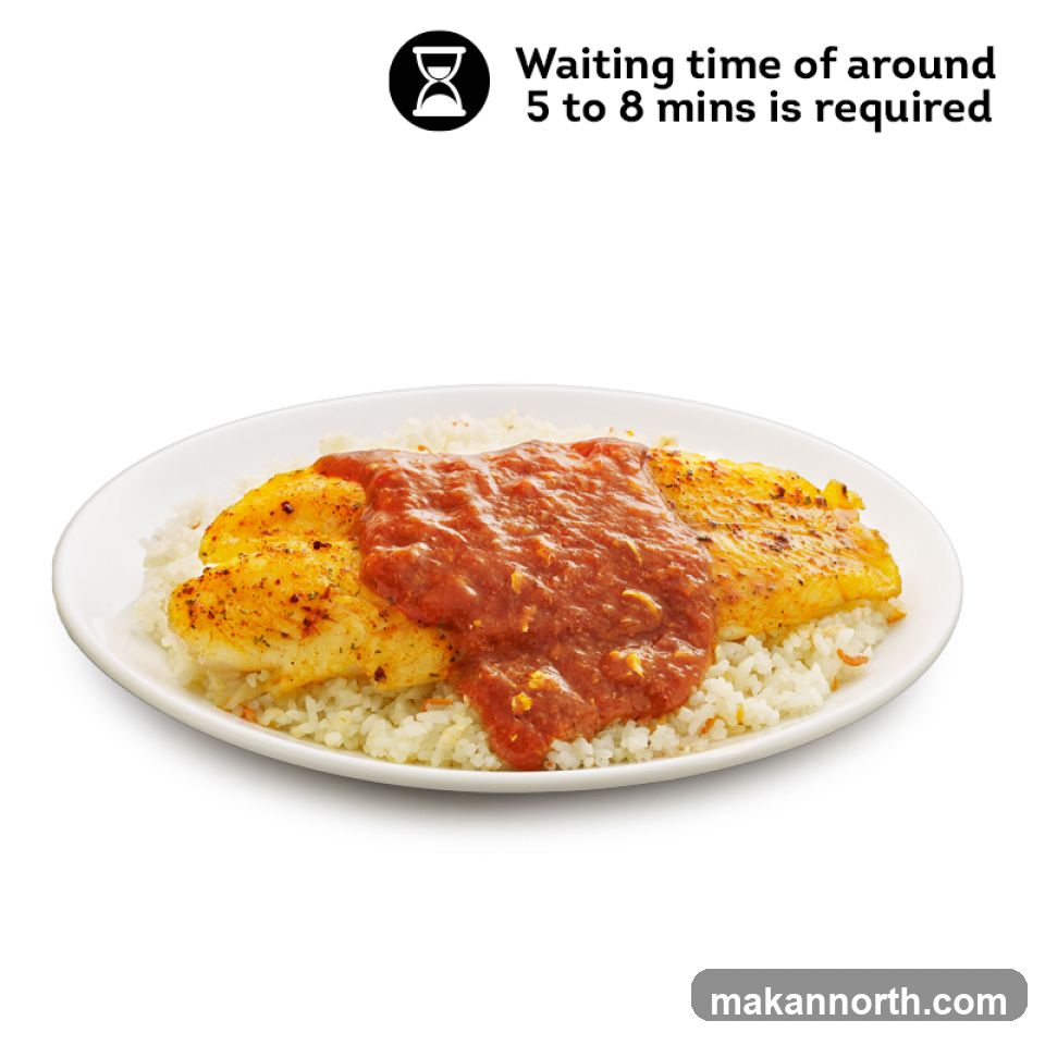Fish with Rice and Sauce