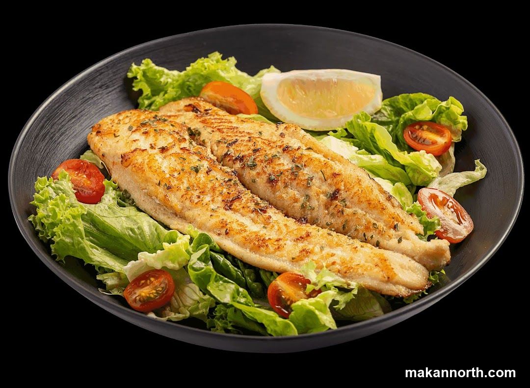 Grilled Fish with Salad