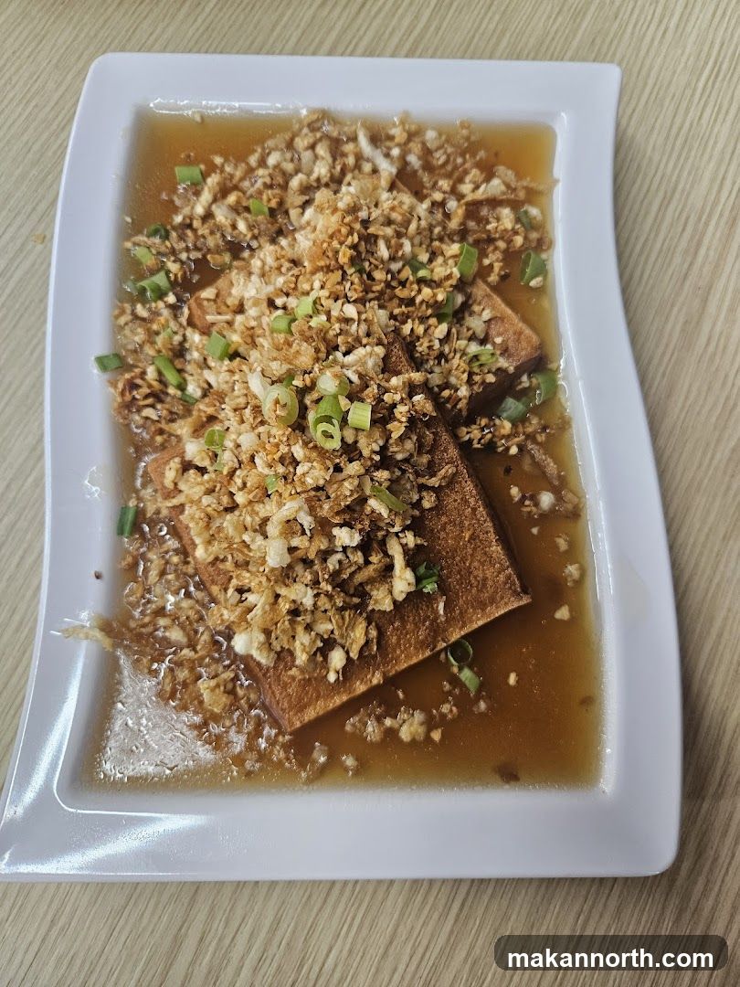 Fried Tofu with Garlic and Scallions