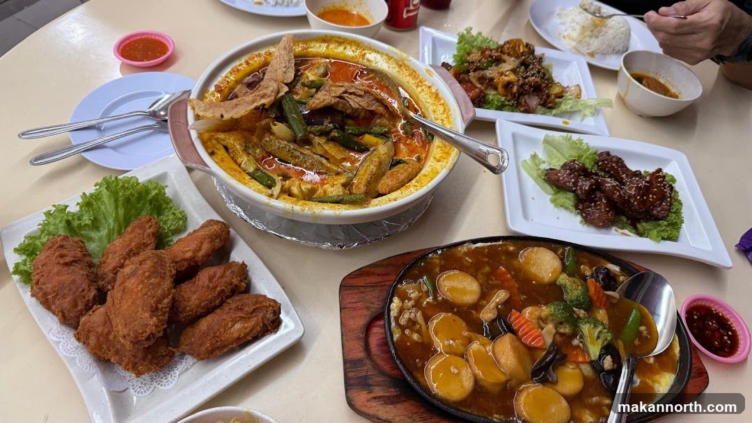 Table with various dishes