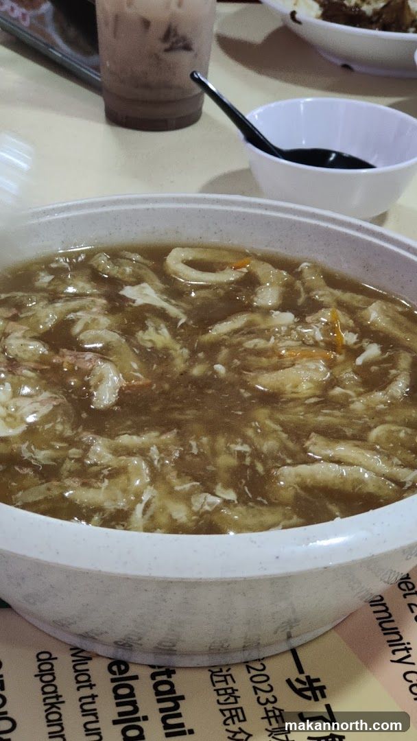 Soup with Egg and Seafood