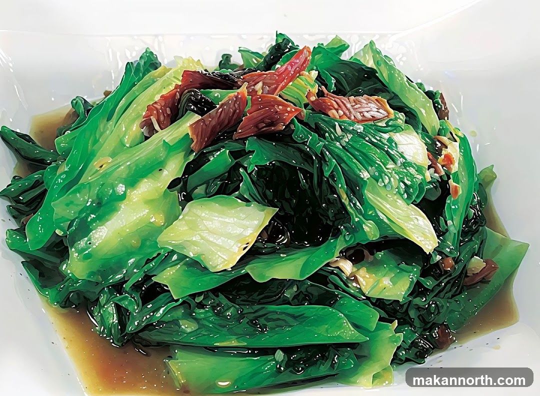 Stir-fried Greens with Dried Meat