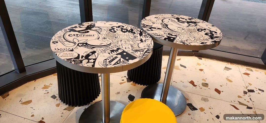 Cafe Tables with Themed Design