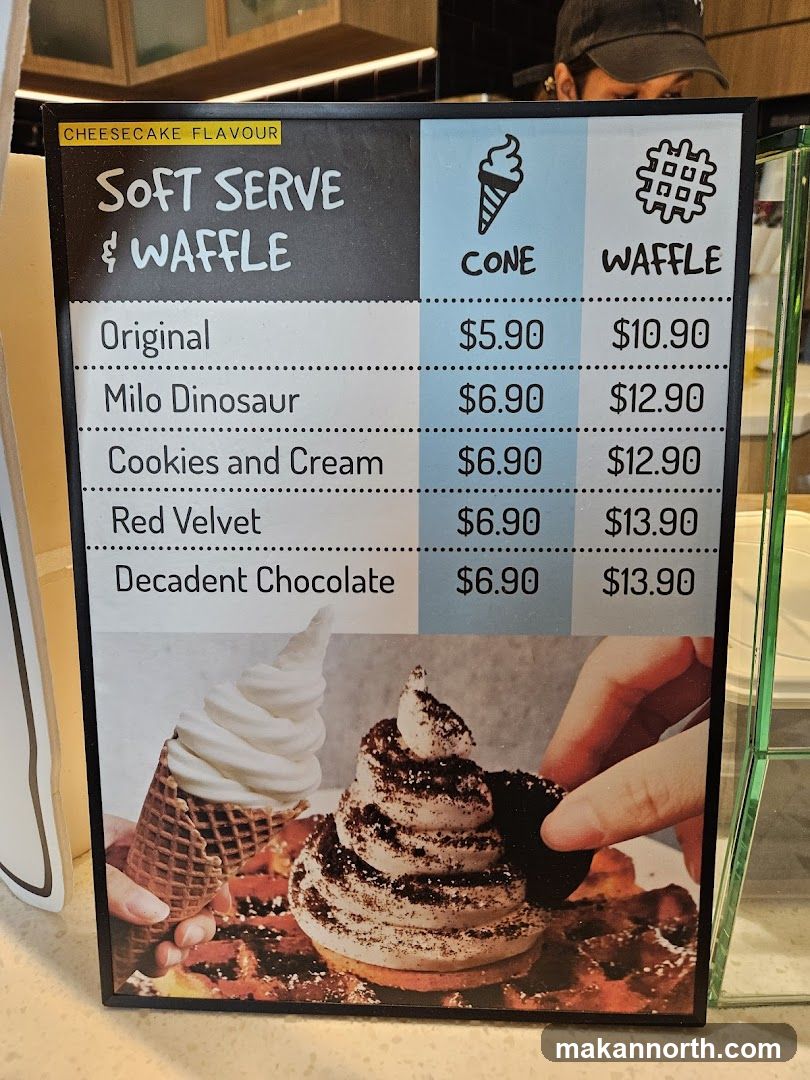 Soft Serve & Waffle Menu