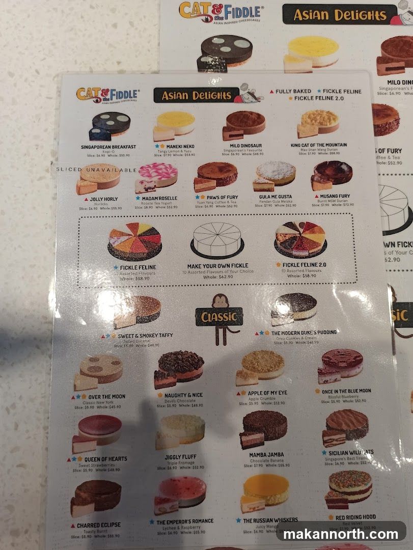 Cat & Fiddle Asian Delights Cheesecakes