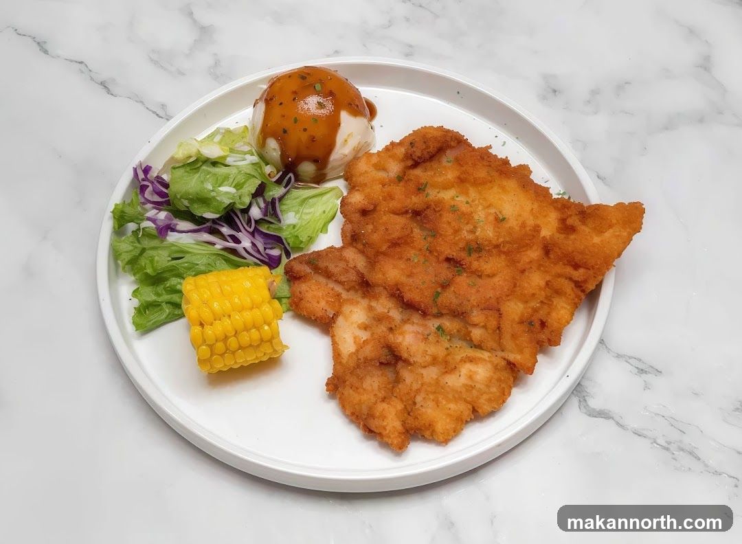 Breaded Chicken with Sides
