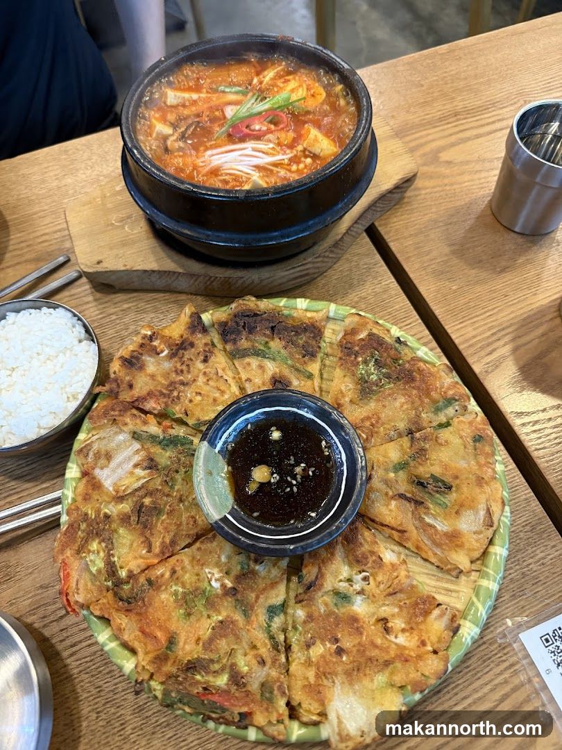 Korean Stew and Pancake