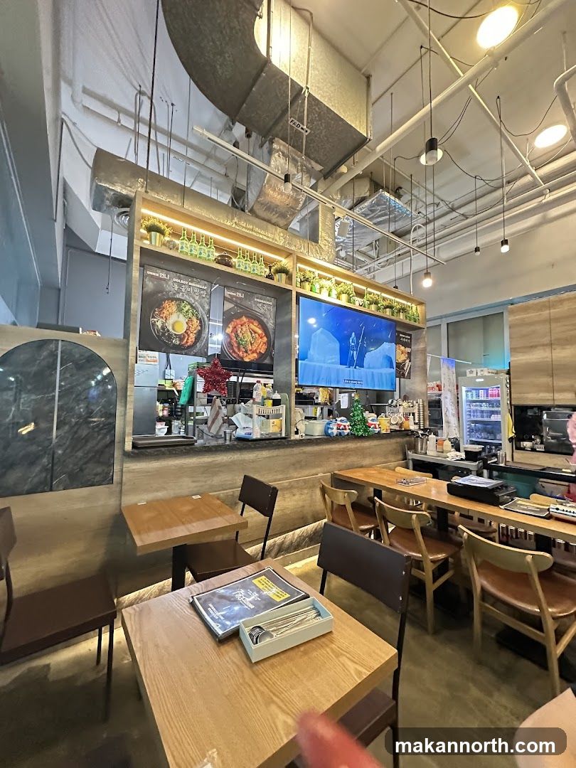 Restaurant Interior with Food Displays