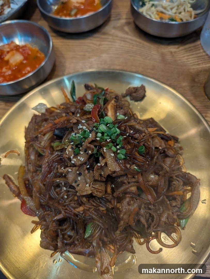Japchae with Side Dishes