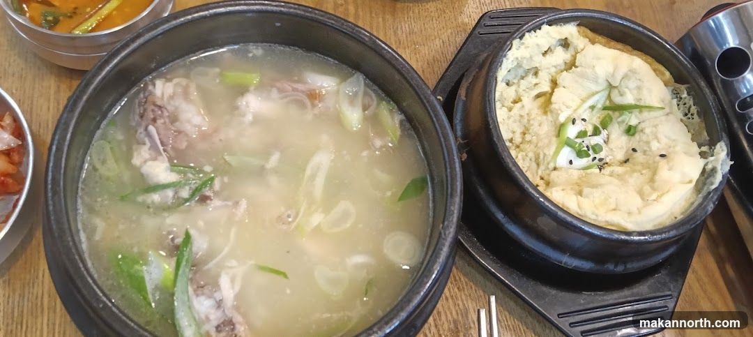 Korean Stew and Steamed Egg
