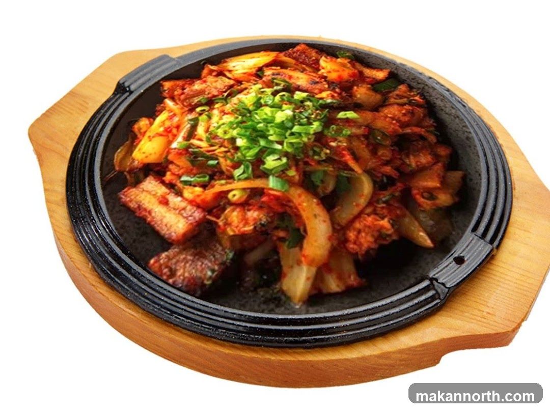 Sizzling Korean Pork Belly Dish