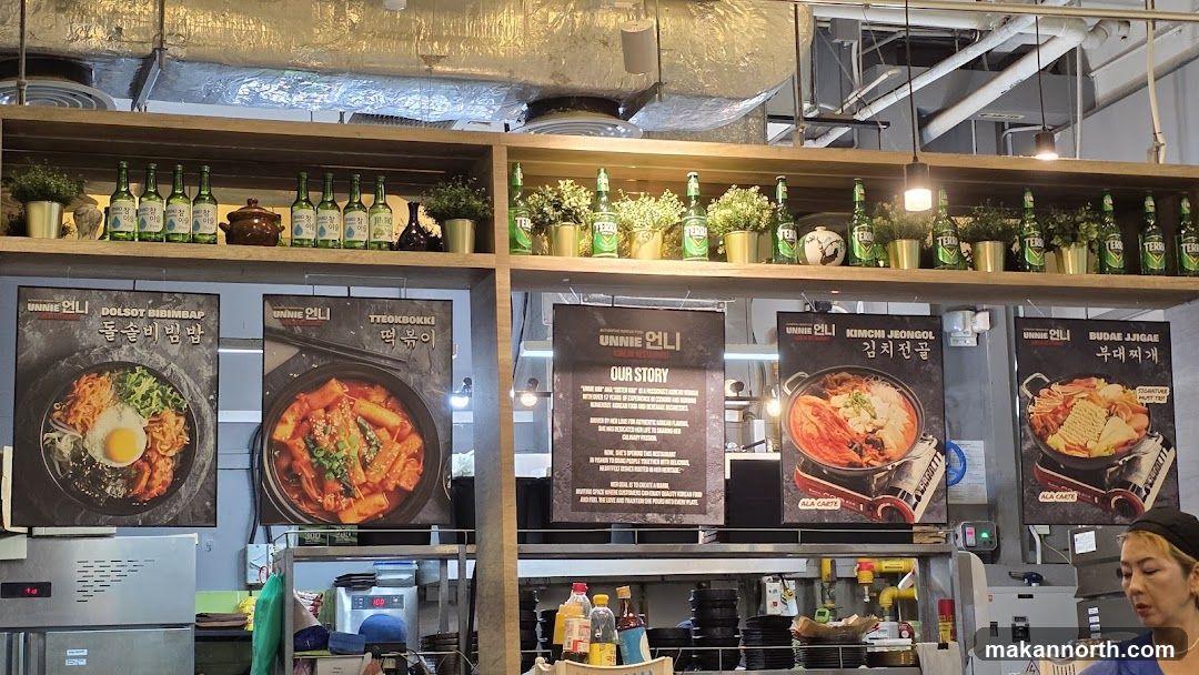 Korean Restaurant Menu Displays