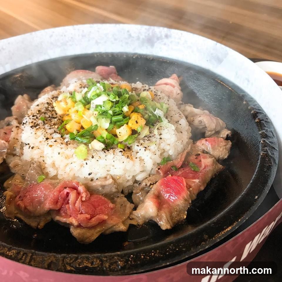 Sizzling Beef and Rice Dish