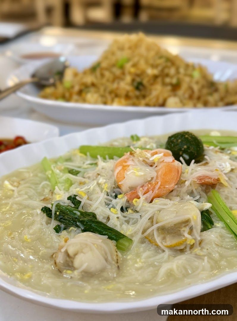 Seafood Noodles and Fried Rice