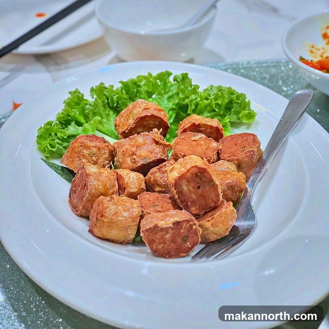 Fried Meat Rolls with Lettuce