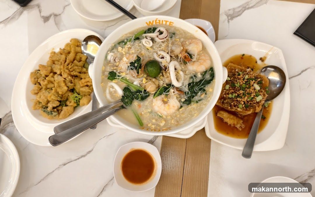 Seafood Noodles and Fried Appetizers