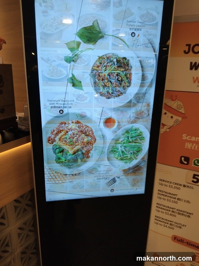 Digital Menu Display
