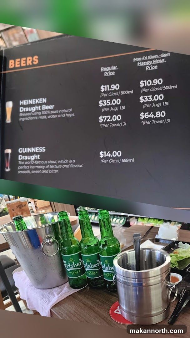 Beers Menu