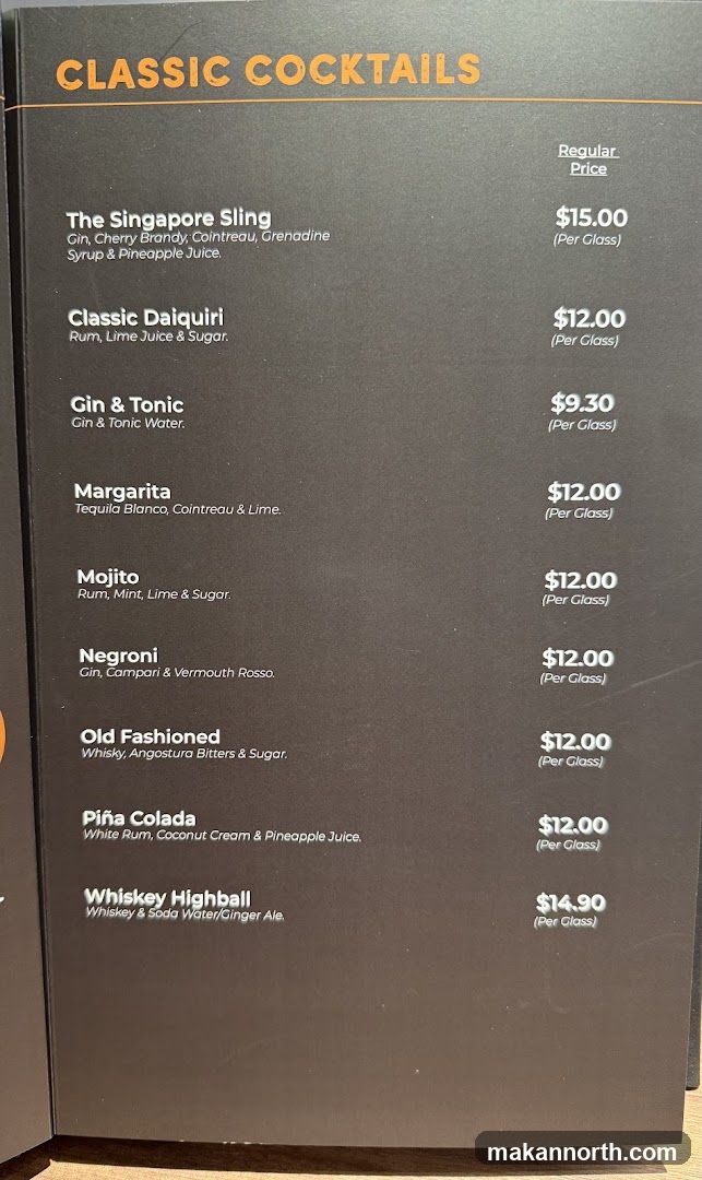 CLASSIC COCKTAILS